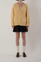 Nuts v-neck cardigan_butter