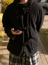 Boucle corduroy duffel coat