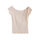 Lovie Feminine Shoulder Tee