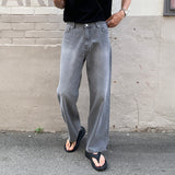 LMN Lebo Stone Semi-Wide Denim Pants (2 colors)