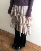 Onel Tiered Midi Skirt