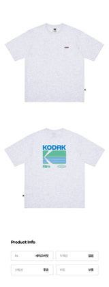 アイスポップグラフィック半袖Tシャツ【ホワイトメランジグレー】