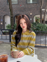 #LM Daily Multi Border Collar Knit (3color)