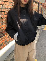 Serum High-Neck Button Field Jacket