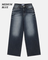 (UNISEX) Stone Domingo Wide Jeans