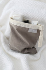 フラットポーチ (cream grey)