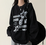 Odd Vintage Printed Boxy Long Sleeve Tee