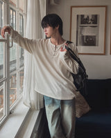 ロッキーフックヘンリーネックロングスリーブTシャツ