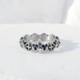 Antique Cross Scallop Ring