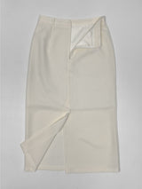 Lara Tweed Belted H-Line Long Skirt