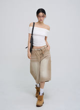 Sweet Carpenter Washing Three Quarter Bermuda Pants