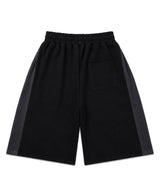 Track Color Bermuda Sweatpants - Black