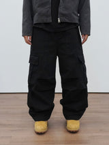 Military incision line cargo pants 4C