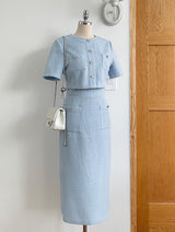 Laurent Tweed H-Line Long One Piece