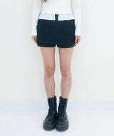 Moa skirt pants (Black)