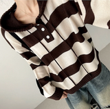 Beaded Dangara Snap Knit Hooded