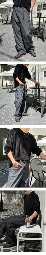 [F/W] Velvet round neck long sleevels (5color)