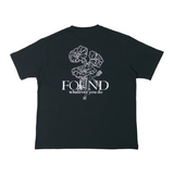 FMW フラワーグラフィック Tシャツ - ブラック