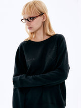 Beads Heart Sweatshirt_Navy