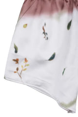 Leaf Satin Short Pants