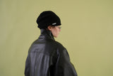 Soft shirring beanie_black