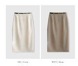 Lavin H-line Slit Long Skirt / 4 colors