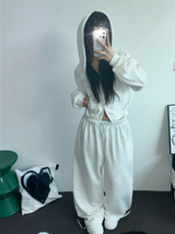 STREET PATCH WIDE PANTS 🤎🤍🖤3COLOR