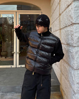 Niro high-neck knit padding