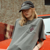 ミュージックロゴTシャツグレー