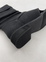 Two-buckle open-toe flip-flop boots