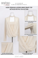 daisy scarf chiffon shirring blouse top