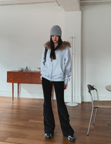 Rico Brushed Fur Two Way Hood Zip-Up