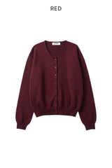 Olly Shirred Sleeve Knit Cardigan