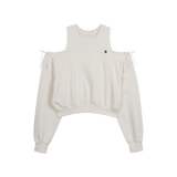 リボンカットアウトスウェットシャツ