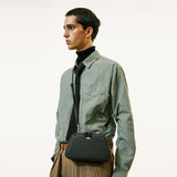 saffiano trapezium chain bag