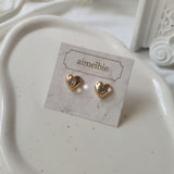 ジェニーハートピアス - Gold Color