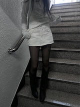 rivet unique skirt pants (2color)