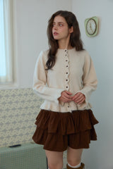 FROST FRILL KNIT CARDIGAN
