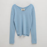 (T-7024)ESSENTIAL CELESE V-NECK KNIT