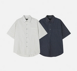 [S/S] Multi stripe half shirts(2color)