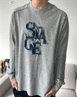 ビンテージパッチ長袖Tシャツ