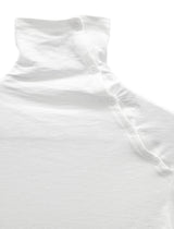Open Button Slim Turtleneck