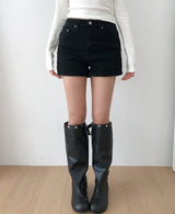 Snap Buckle Slouch Boots