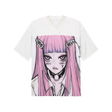 Satin Hell Girl Top - WHITE