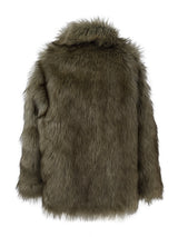 dual shade faux fur jacket (2color)