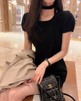 Ringti mini dress & tie set