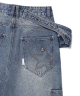 シンチ バック カーブド デニムパンツ(CV2GFFD110A)