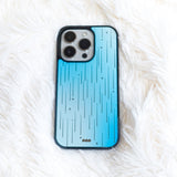 【MADE】 Star Shower(blue) glass Mirror bumper case
