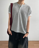 デイ ヘンリーネック クロップ ショートスリーブTシャツ
