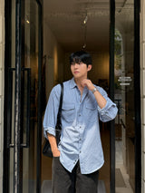One four peaked stripe shirt